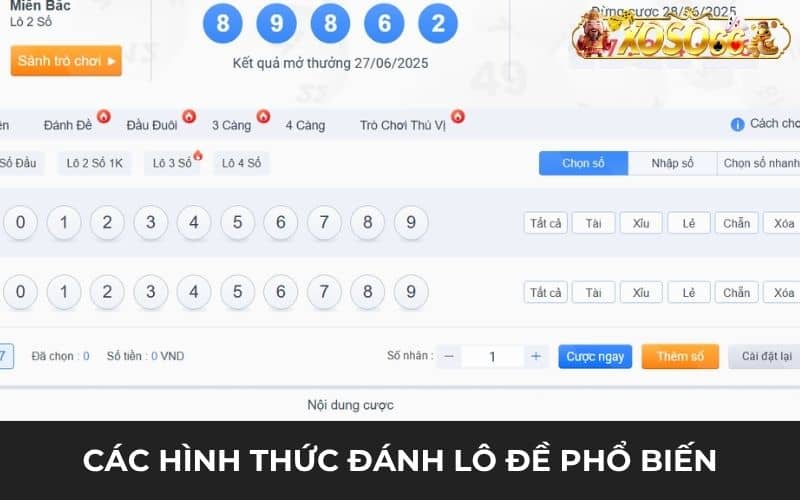 Các hình thức đánh bao lô phổ biến hiện nay