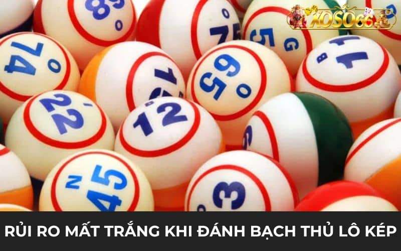 Đánh bạch thủ lô kép hôm nay cũng có rủi ro mất trắng