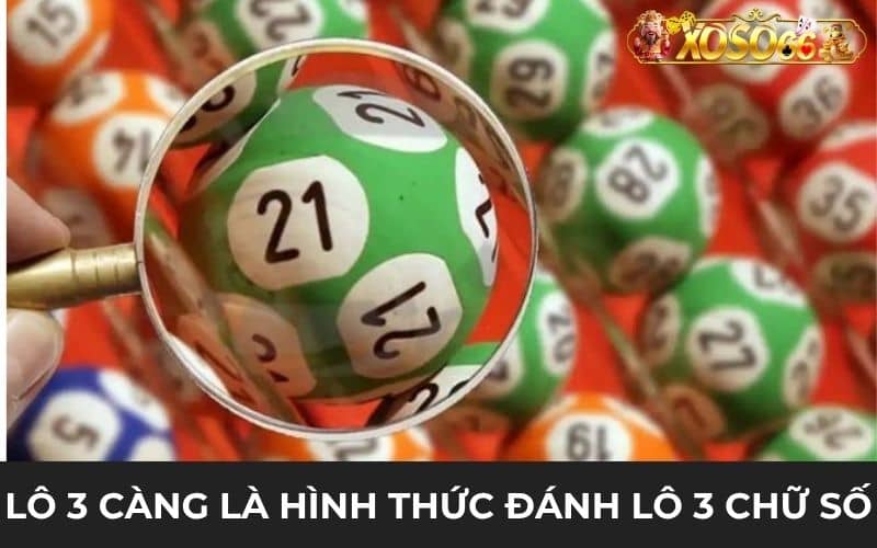 Lô 3 càng là hình thức đánh lô đề gồm 3 chữ số