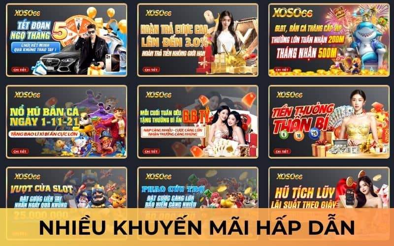 Nhiều khuyến mãi cho người chơi tại XOSO66